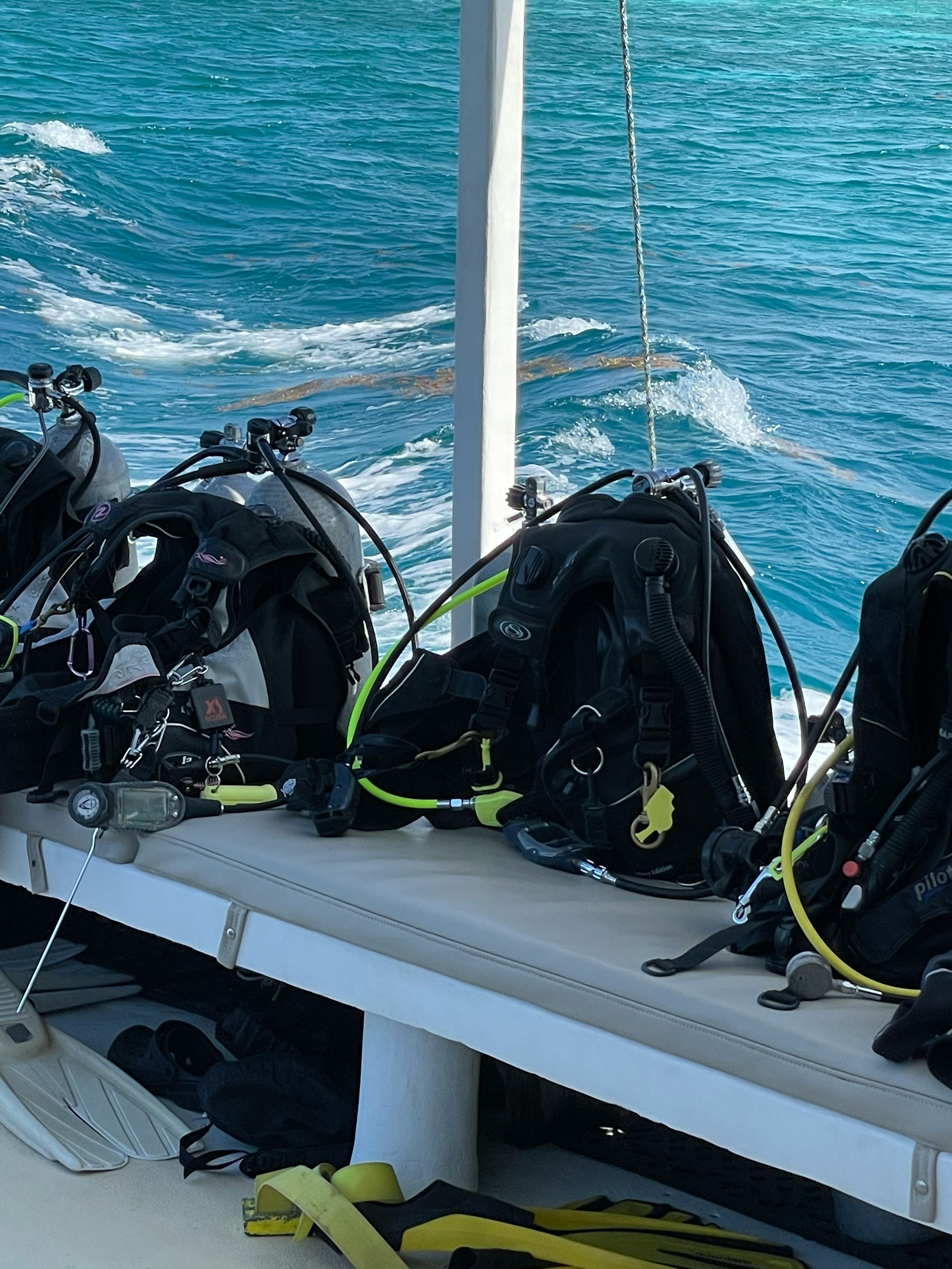 Prepared scuba equipment representing diver safety and emergency readiness