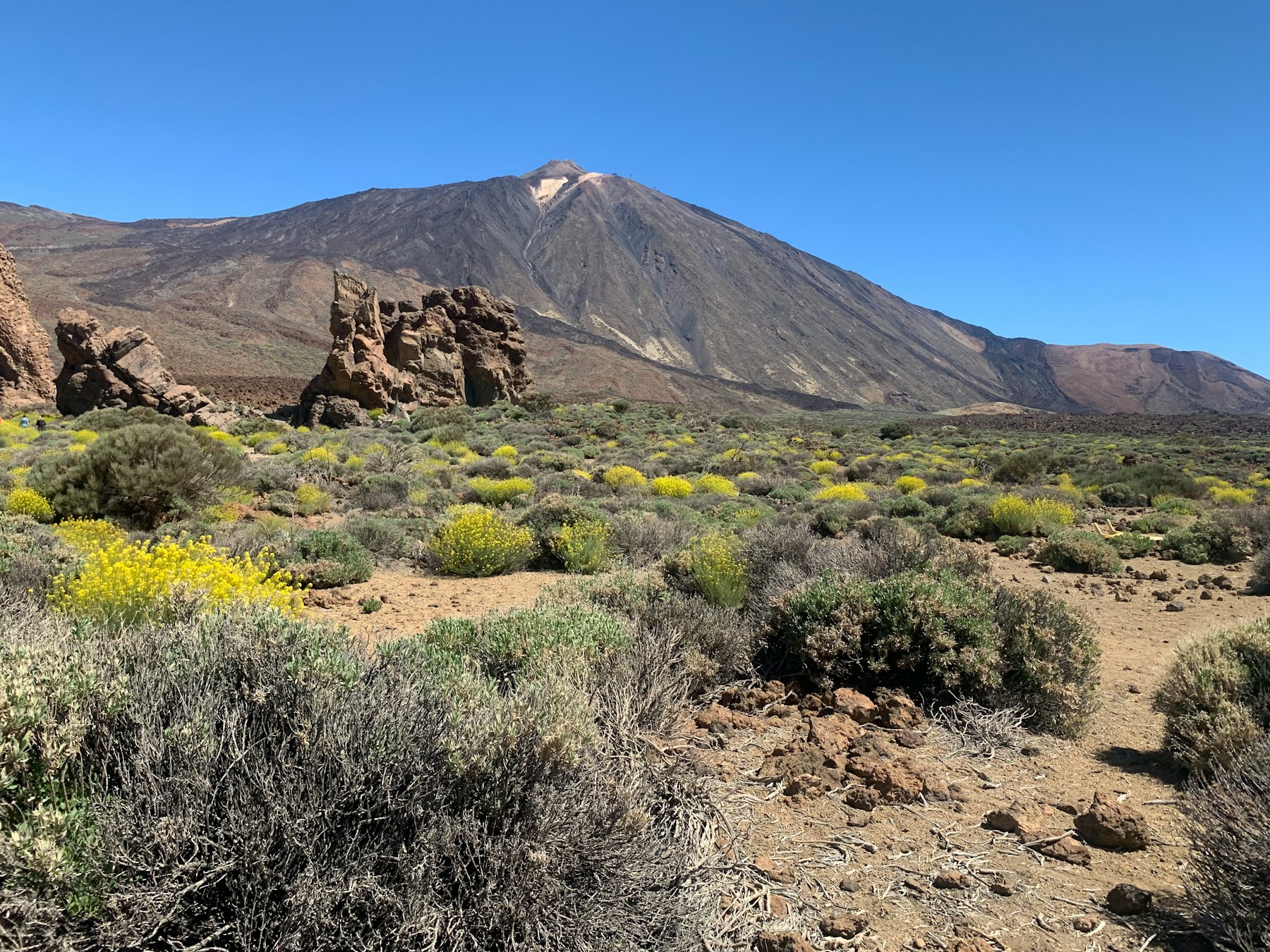 Mount Teide above the volcanic landscape of Tenerife