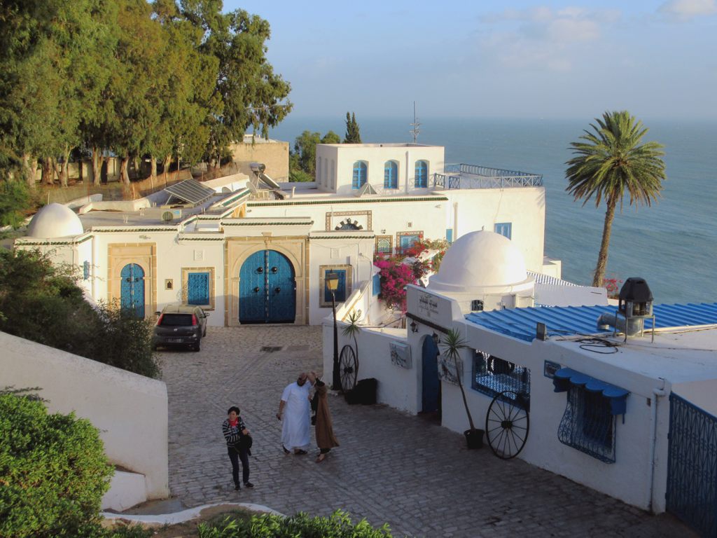 Whitewashed houses and blue doors in Sidi Bou Said